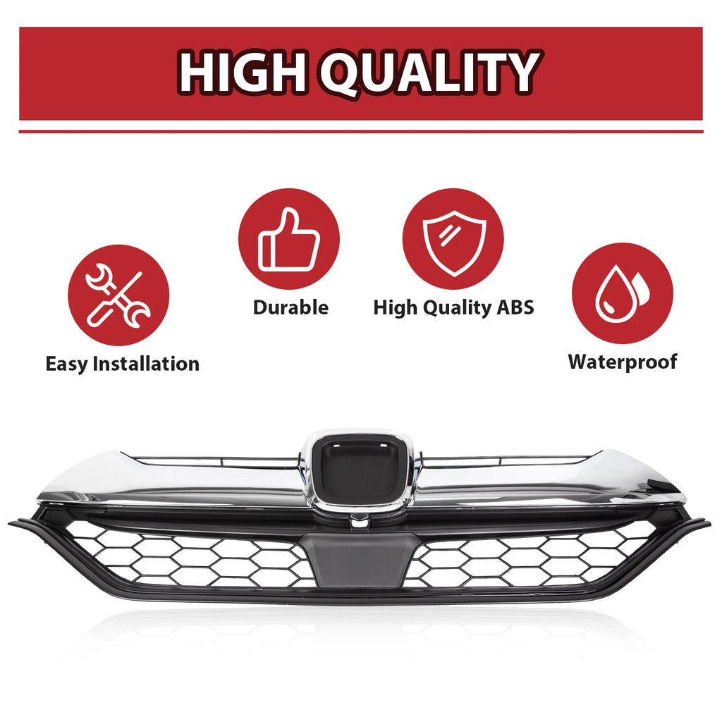 Front Bumper Upper Grille for Honda CR-V (2017-2019)