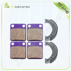 Set of 4 Brake Pads and Shoes for Yamaha YFM400F 4x4 Big Bear (2005–2006)