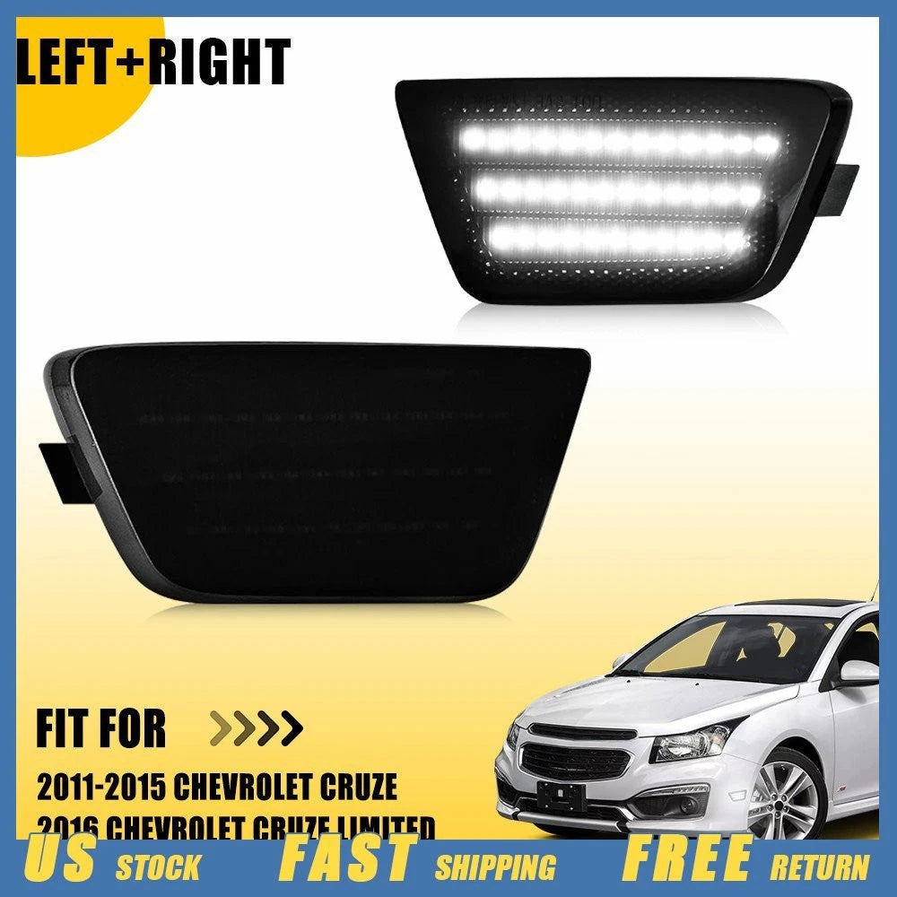 LED Front Bumper Side Marker Lights for Chevrolet Chevy Cruze (2011–2015)