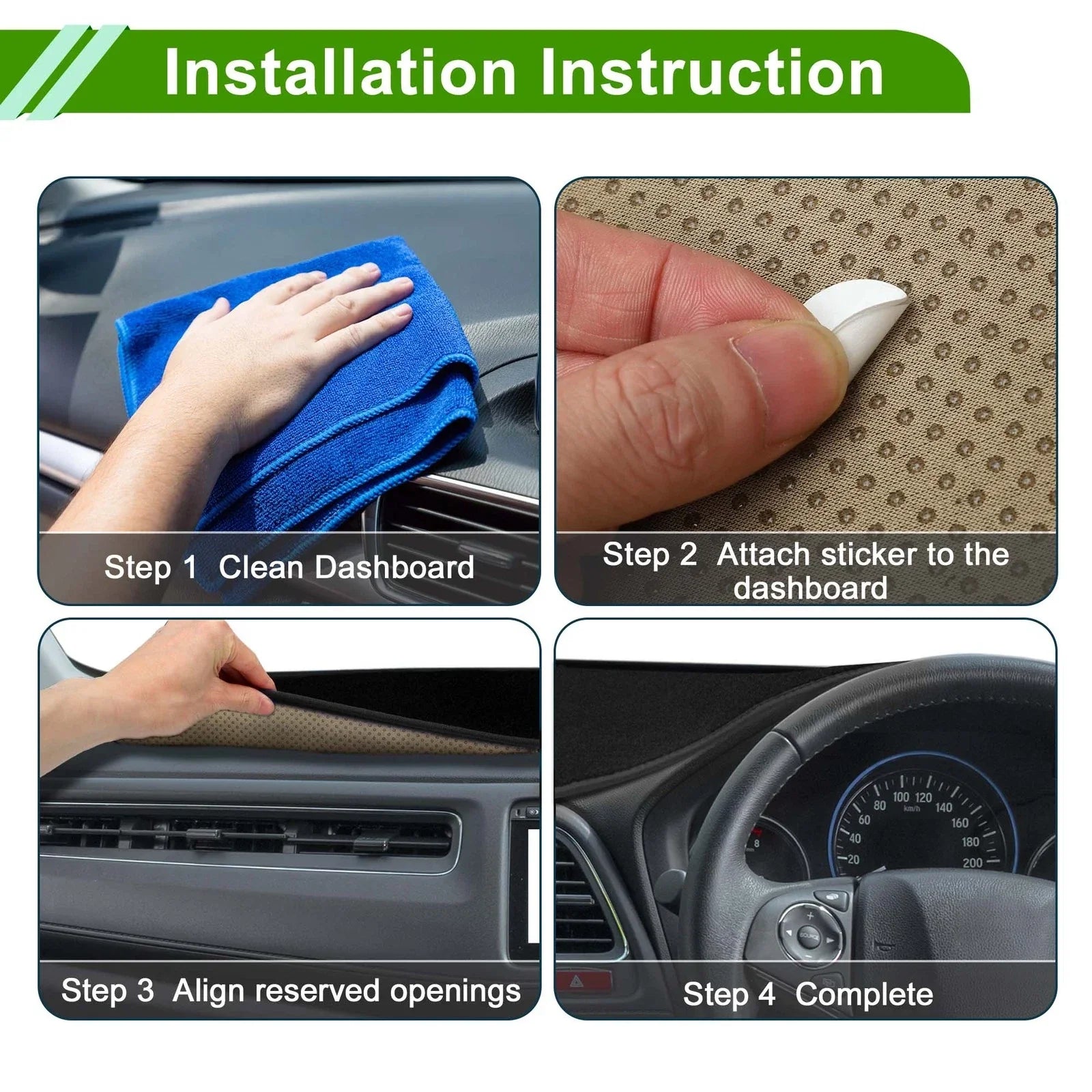 Dashboard Cover Mat for Lexus NX200T/NX300/NX300h (2014-2020) Black