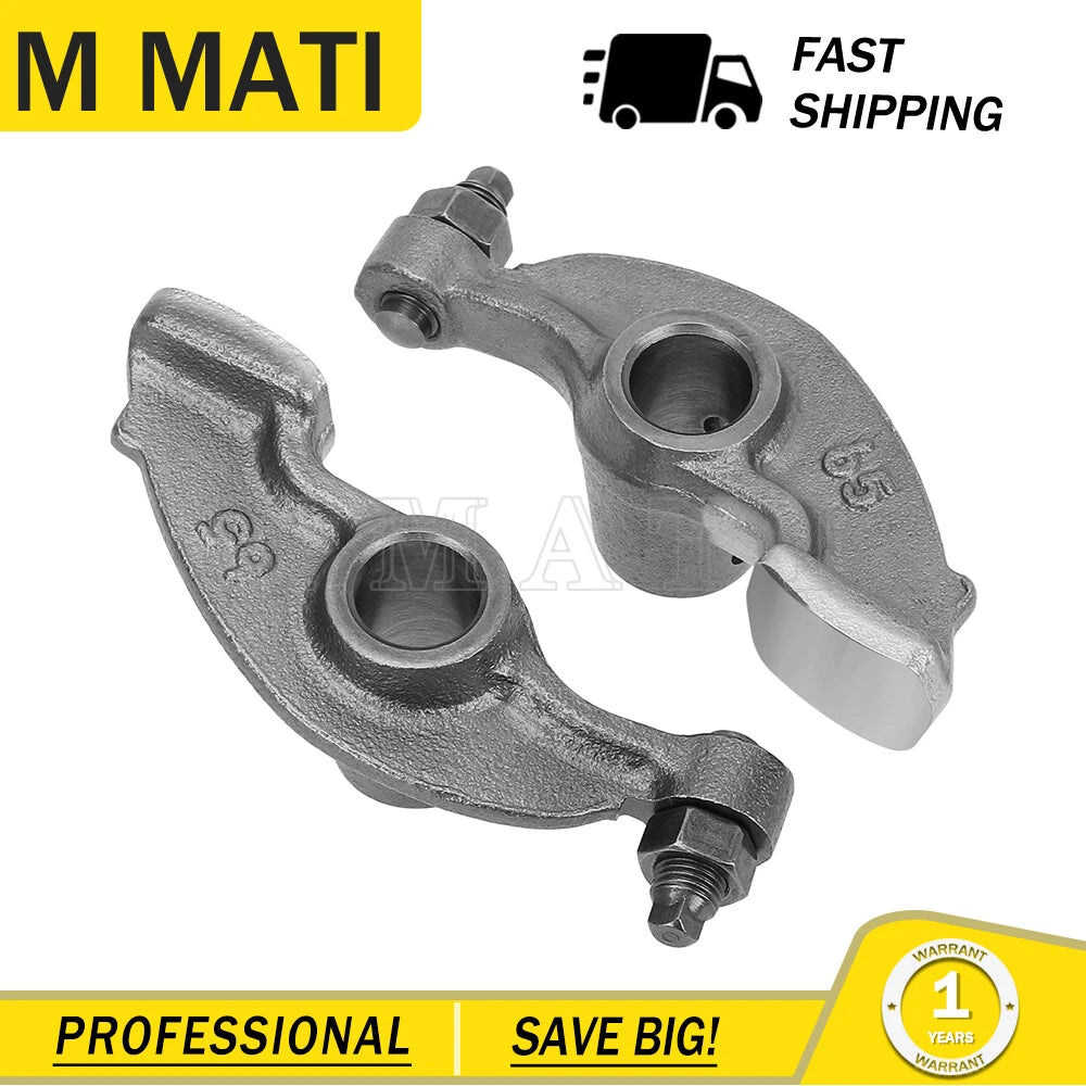 2X Valve Rocker Arm Assembly for Yamaha Big Bear 350 400 Rhino 450 Wolverine 350 450 (1990–2019)