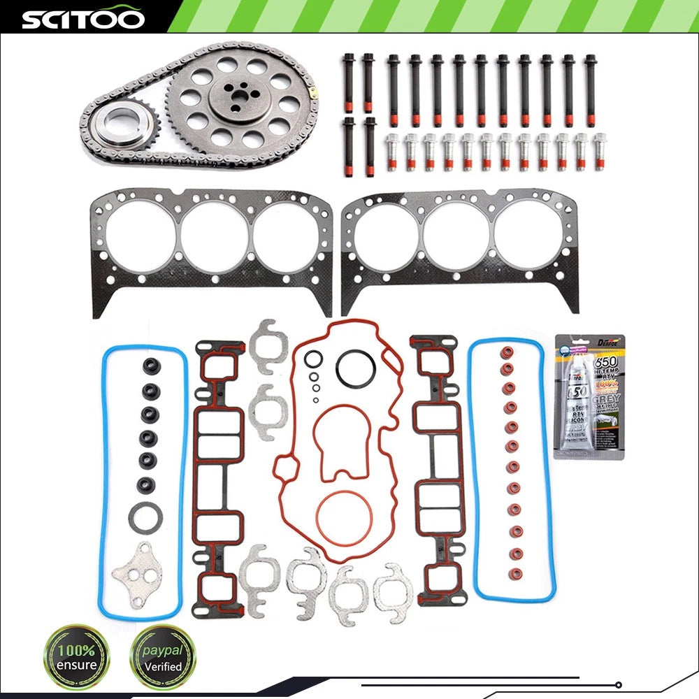 Timing Chain Kit with Cover Gasket & Bolts for Chevrolet Astro GMC Jimmy (1999–2005)