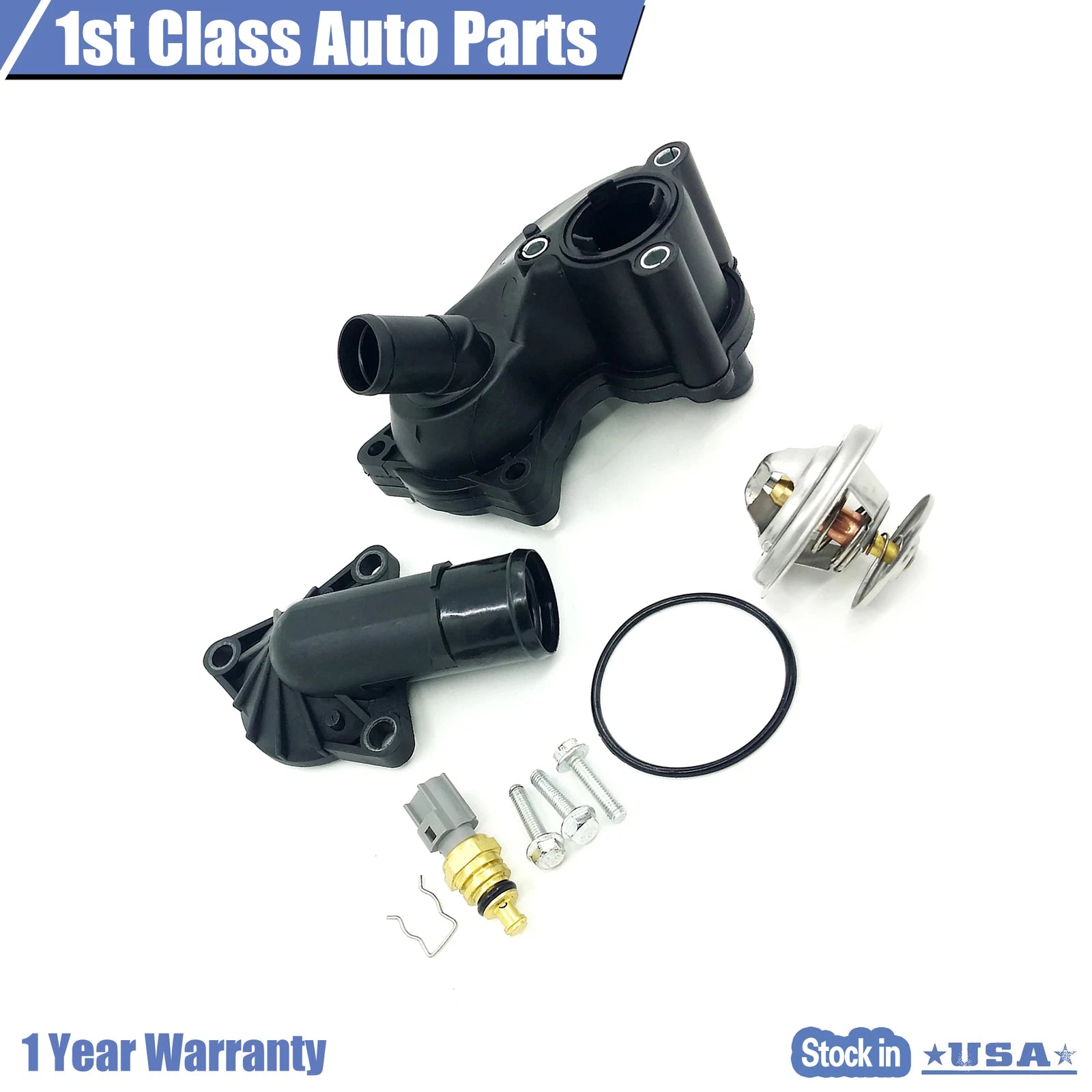 Thermostat & Housing Kit with Sensor for Ford Mustang (2005-2010)