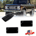 Pair Smoked Front Turn Signal Light Lenses for Ford Bronco (1969–1977)