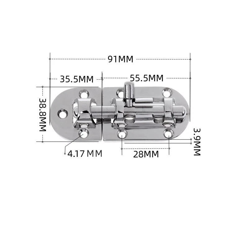 316 SS Deck Hatch Latch Lock for Yacht and Boat Installations