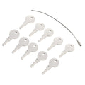 10 x Ignition Keys w/Key Ring for EZGO Golf Carts 1982+
