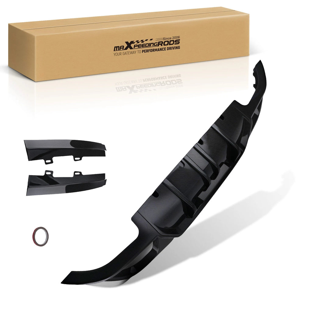Rear Diffuser Lip for BMW 3 Series G20 (2019–2022) Carbon Fiber Style