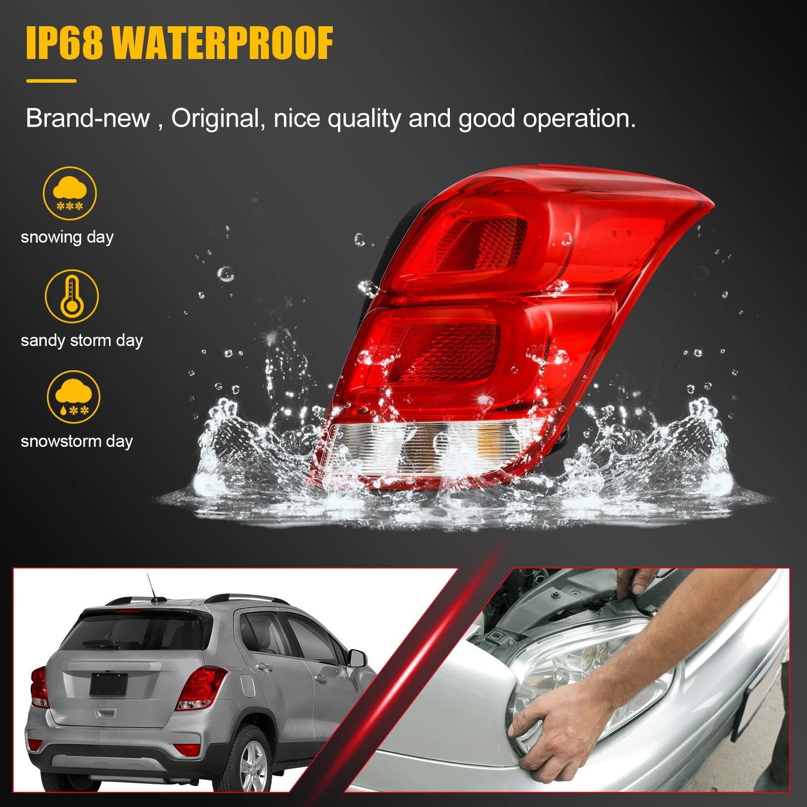 Passenger Side LED Tail Light for Chevrolet Trax (2017–2022)