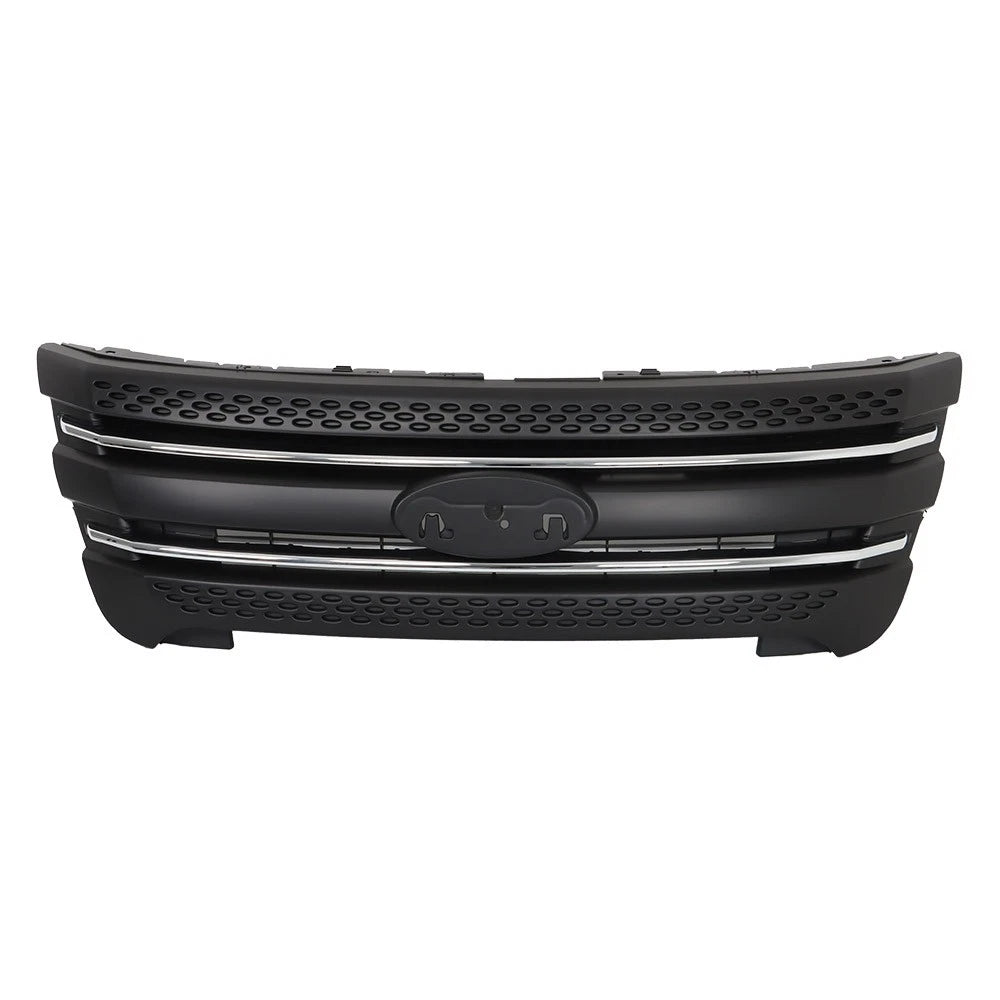 Set of 2 Black Grille for Ford Explorer (2011–2015)