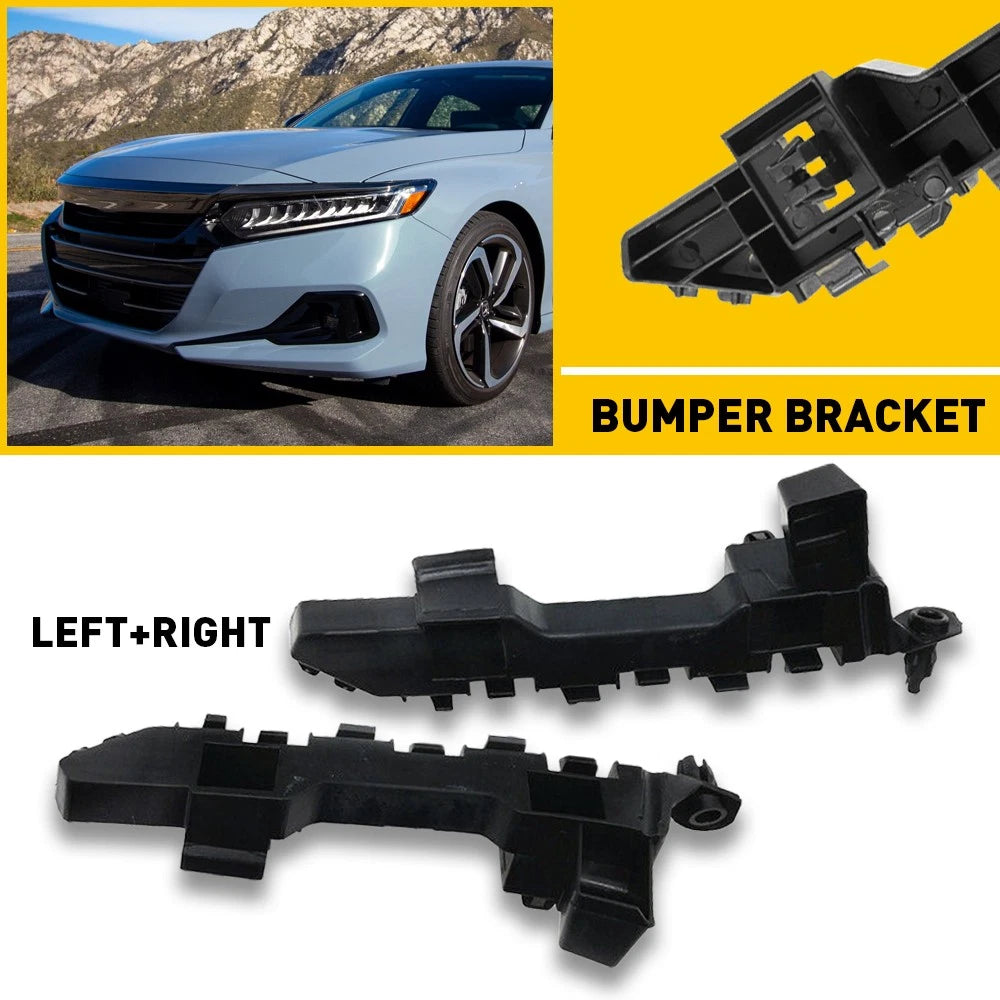 Set of 2 Front Bumper Retainer Support Brackets for Honda Accord (2018–2021)