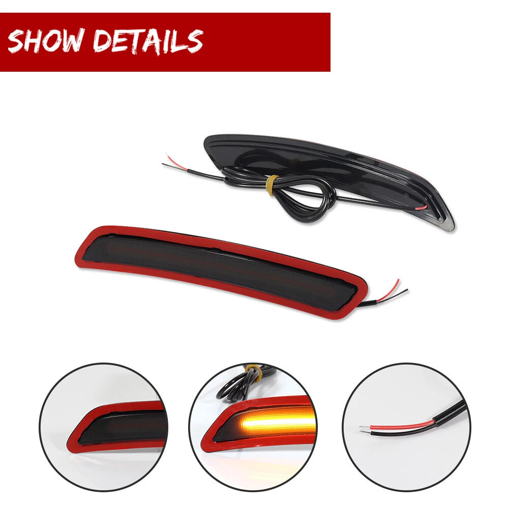 2X Smoke Amber LED Side Marker Lights for Toyota GR Supra (2020–2024)