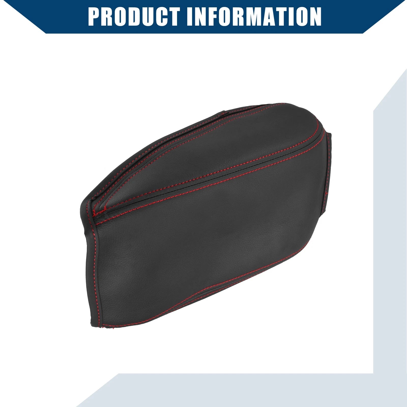 Center Console Armrest Cover for Audi Q2 (2018–2022) Faux Leather Black