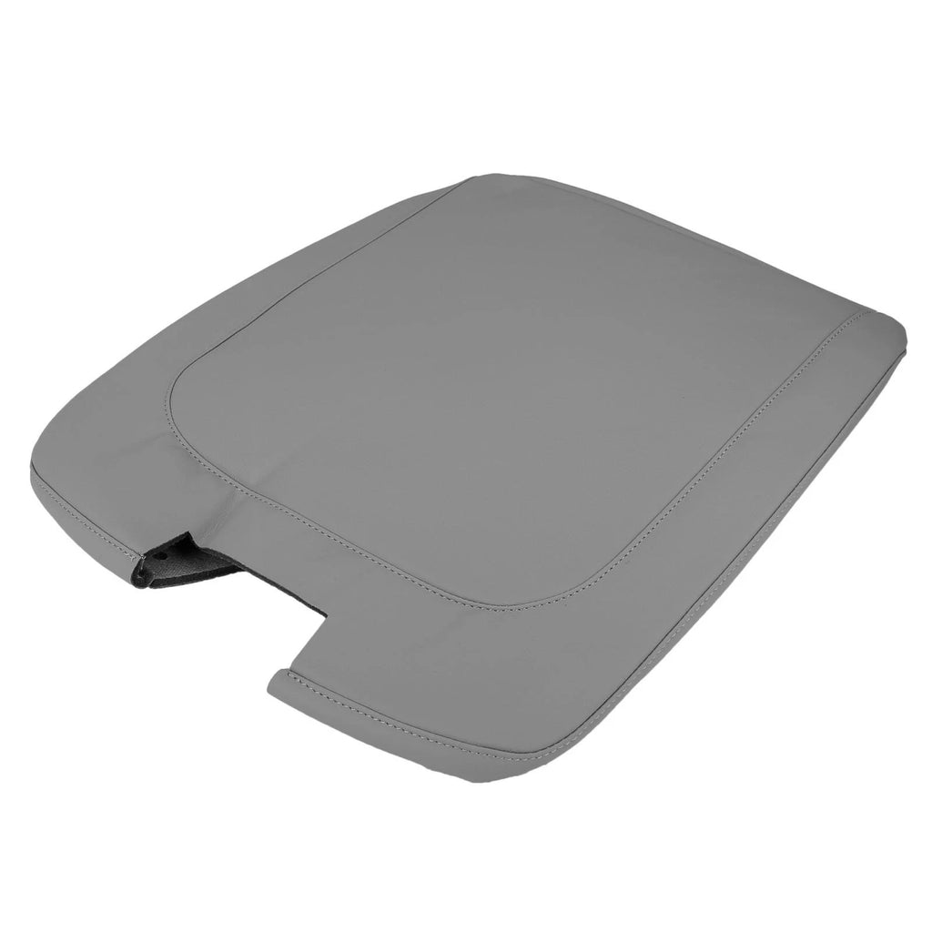 Center Console Lid Armrest Cover for Dodge Ram (2013–2018) Gray Micro Leather