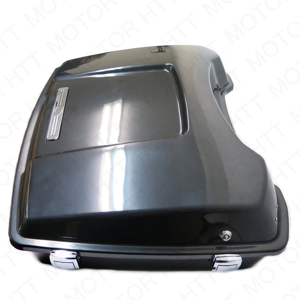 Unpainted Black Tour Pak Trunk for Harley Touring (1997–2008)