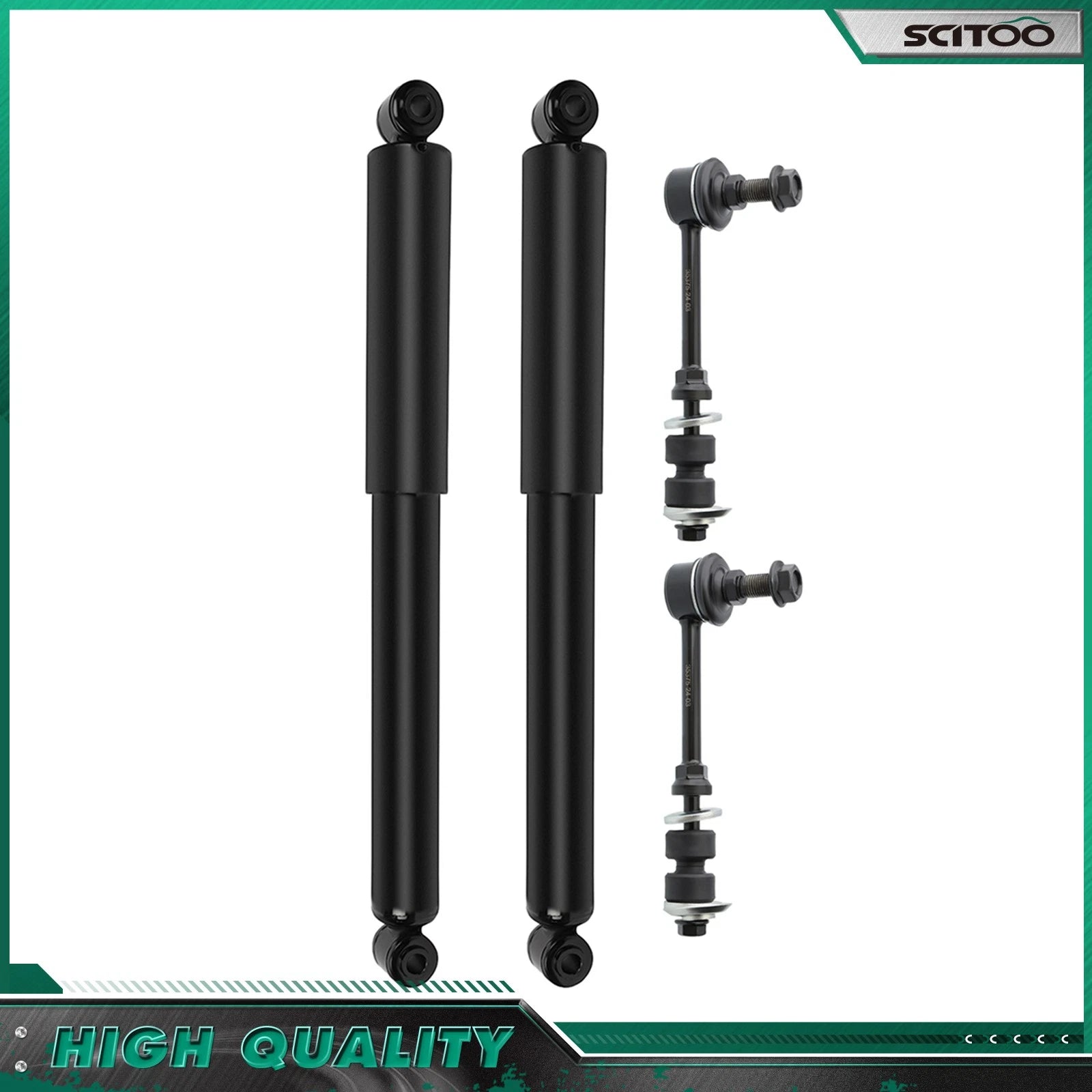 Rear Shock Absorbers & Sway Bar Links Kit for Chevy Equinox GMC Terrain (2005–2022)