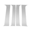 Set of 4 Pillar Window Trim for Chevy Suburban (2007–2013) Silver Tone