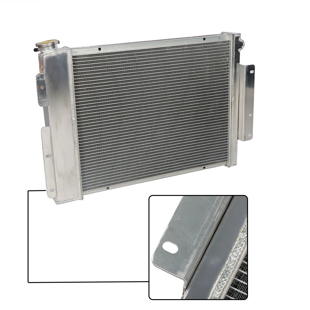 3 Row Aluminum Radiator with Shroud Fan for Chevy Camaro Pontiac Firebird (1967–1969)