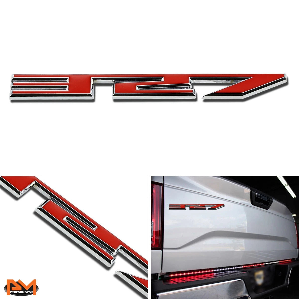 3D Polished Metal Decal Emblem for GMC Jeep Chevrolet (Fits )