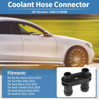 Engine Coolant Hose Connector for VW Vento (2014–2022) 6Q0121065N Nylon Black