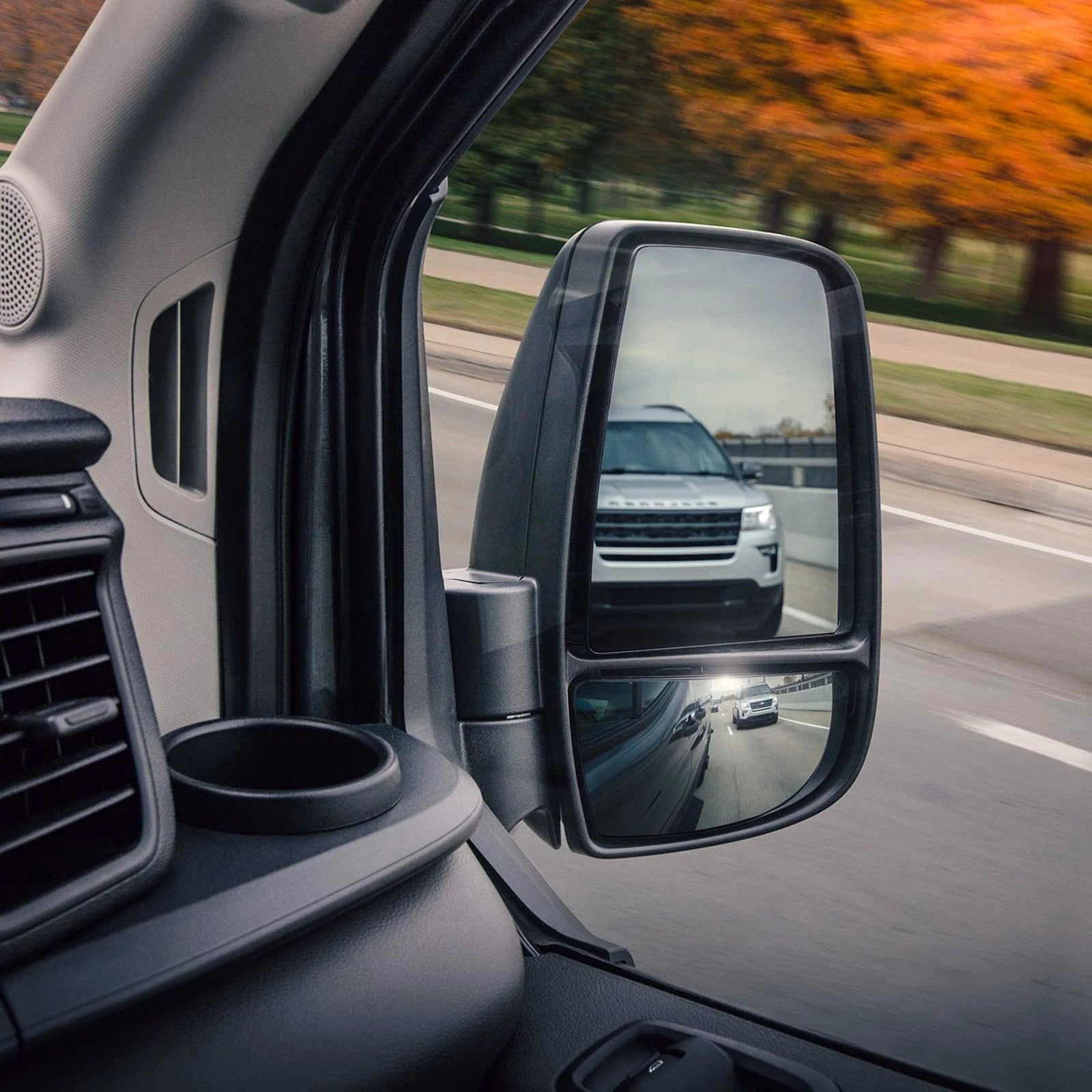 RH Side View Door Mirror Glass for Ford Transit 150 250 350 (2015–2022)
