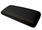 Leather Console Lid Armrest Cover for Toyota Supra (1986–1992) Orange Stitch