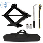 3 Ton Portable Scissor Jack Kit for Car SUV (Fits Most Models)