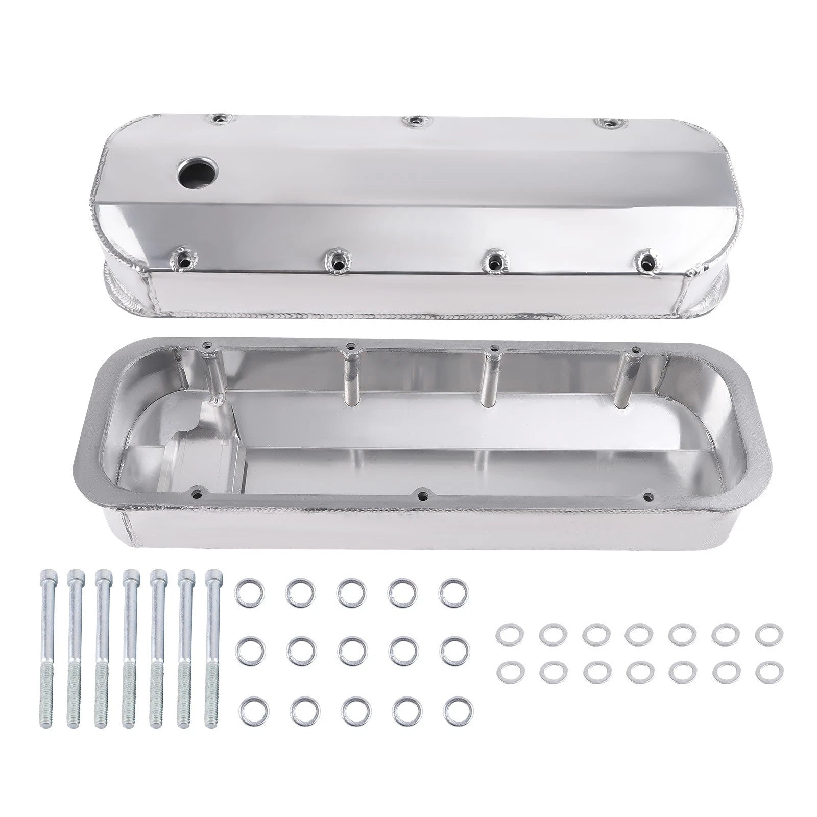 Fabricated Aluminum Valve Covers for Big Block Chevy 502 (1966–2000)