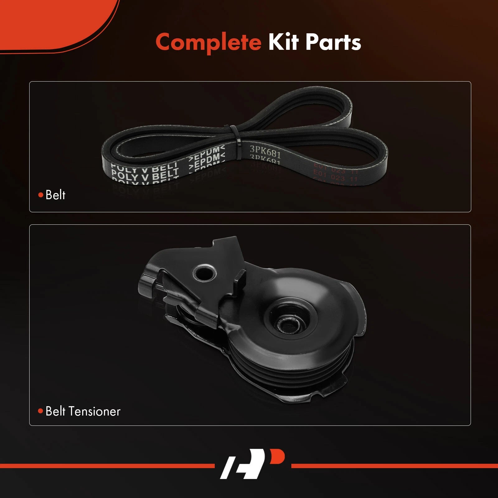 2X Serpentine Belt Drive Component Kit for Ford Escape (2001-2004)