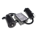 7-Way Blade to 7-Pin Round Trailer Light Converter for USA to EU