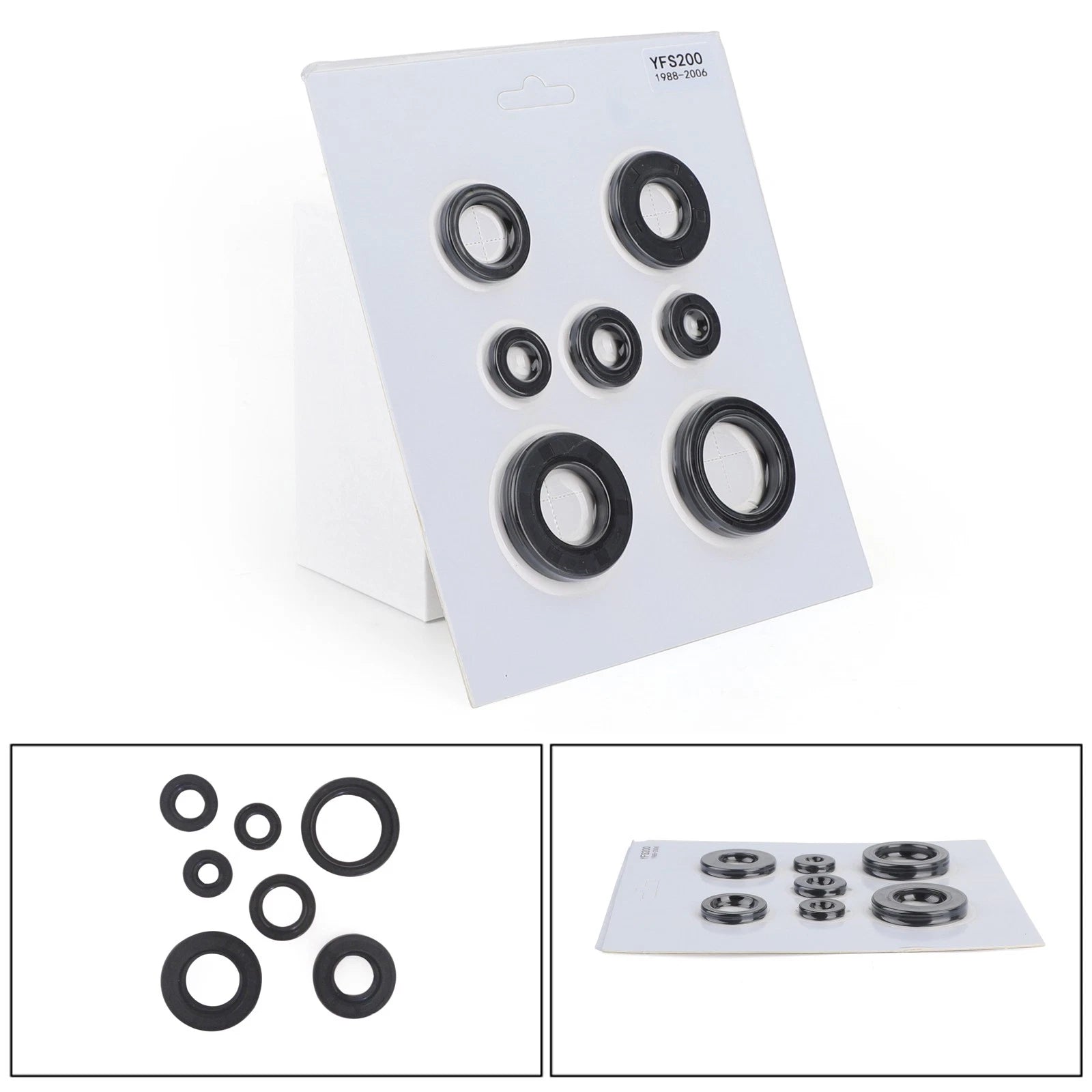 7-Piece Engine Oil Seal Kit for Yamaha Blaster YFS200 (1988–2006)