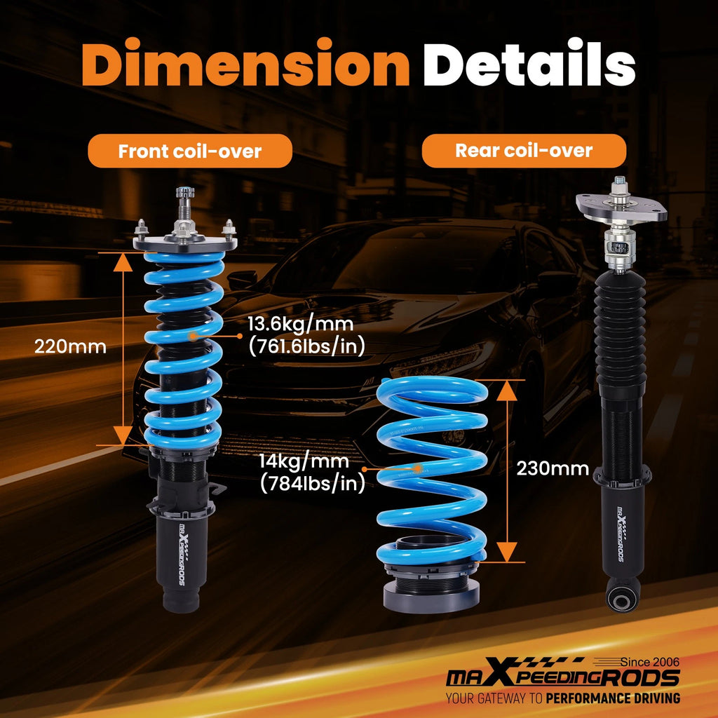 Adjustable Coilover Lowering Kit for Infiniti FX50S QX70 (2009-2023)