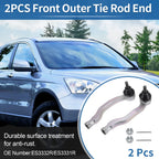 2pcs Front Outer Tie Rod End Links for Honda Civic CR-V (No. ES3332R/ES3331R)