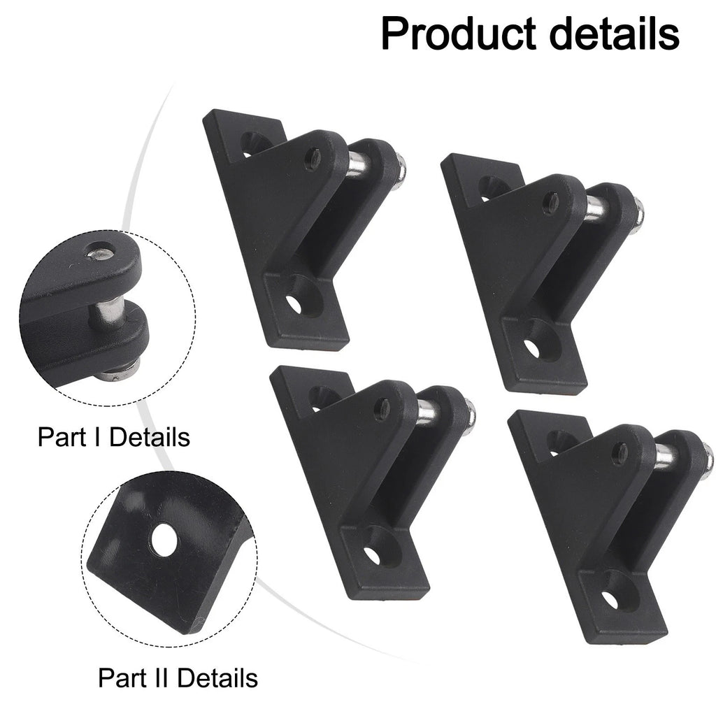Set of 4 Nylon Plastic Hinges for Yacht Deck Covers & Bimini Tops