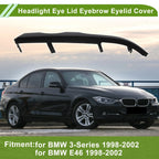 Headlight Eyebrow Headlamp Eyelid Cover for BMW 3-Series