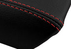 Console Lid Pull Over Cover Leather for Hyundai Tiburon (2003–2008) Red Stitch