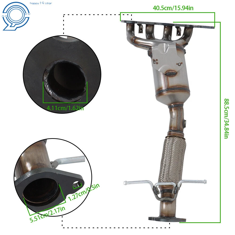 Front Catalytic Converter for Ford Transit Connect (2014-2018)
