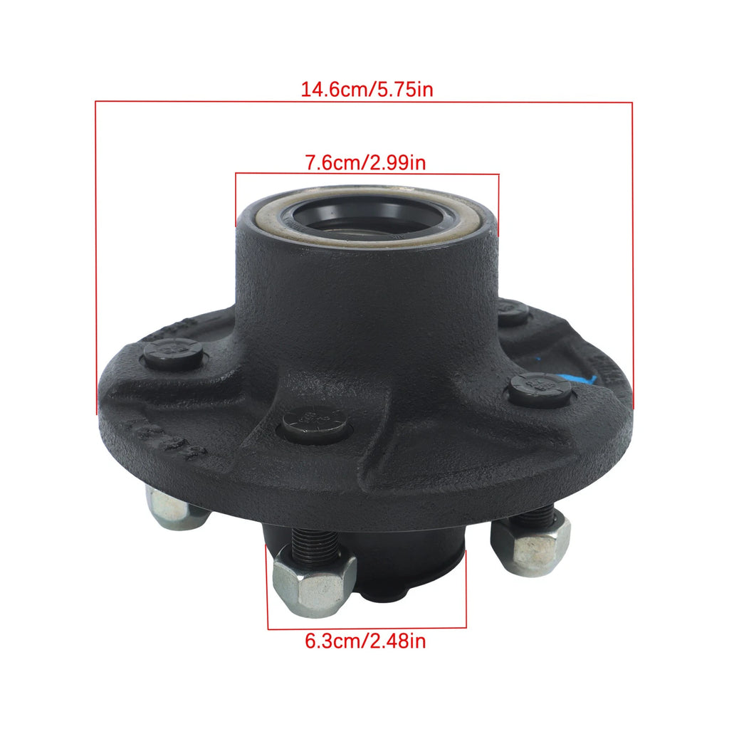 Trailer Hubs 5 Lug for 3500Lb Trailers (1-1/16'' to 1-3/8'')