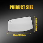 Left Driver Side Heated BSM Mirror Glass for Chevy Silverado 1500 (2019–2025)