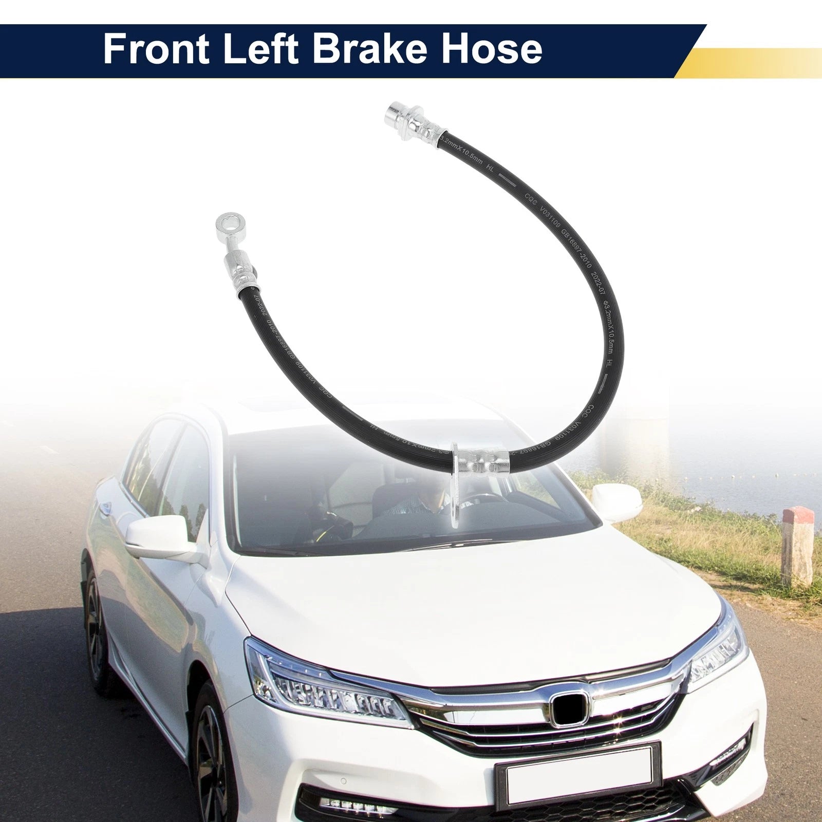 Front Left Brake Hose for Honda (2000–2006) No. 01465TB0W00