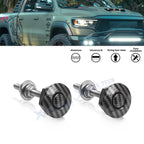 2X Carbon Fiber Texture Quick Release Hood Lock Latch Kit for Ram (2009–2018)