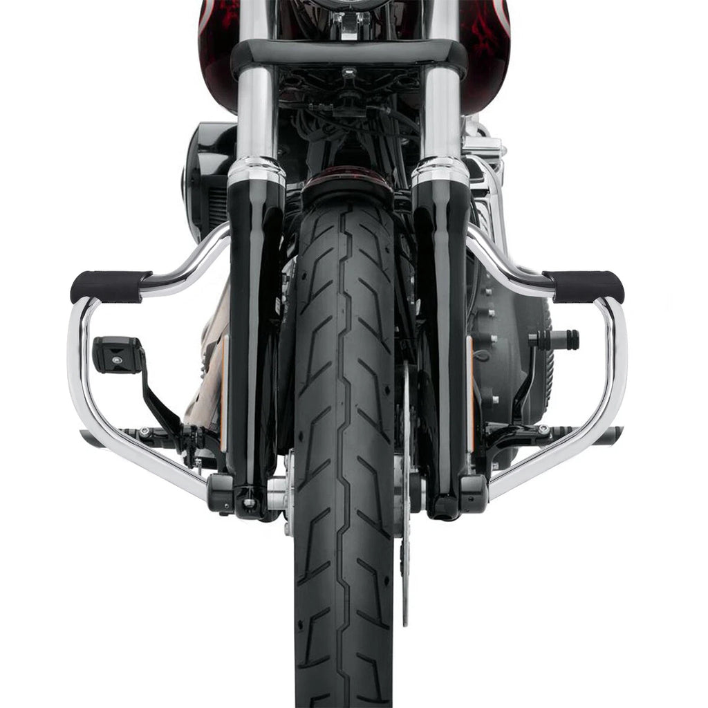 Chrome Engine Guard Bar for Harley Softail Fat Boy Street Bob (2018–2023)