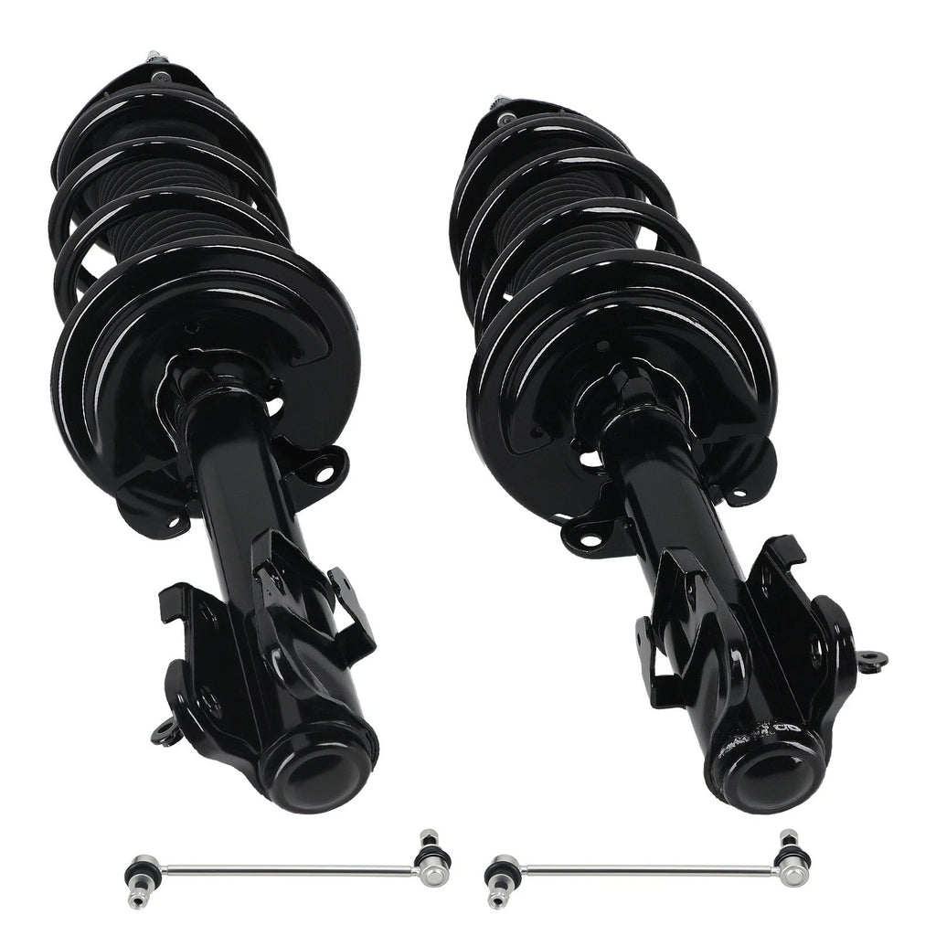 Set of 4 Front Complete Spring Struts & Sway Bar Links for Acura MDX/ZDX (2007–2013)