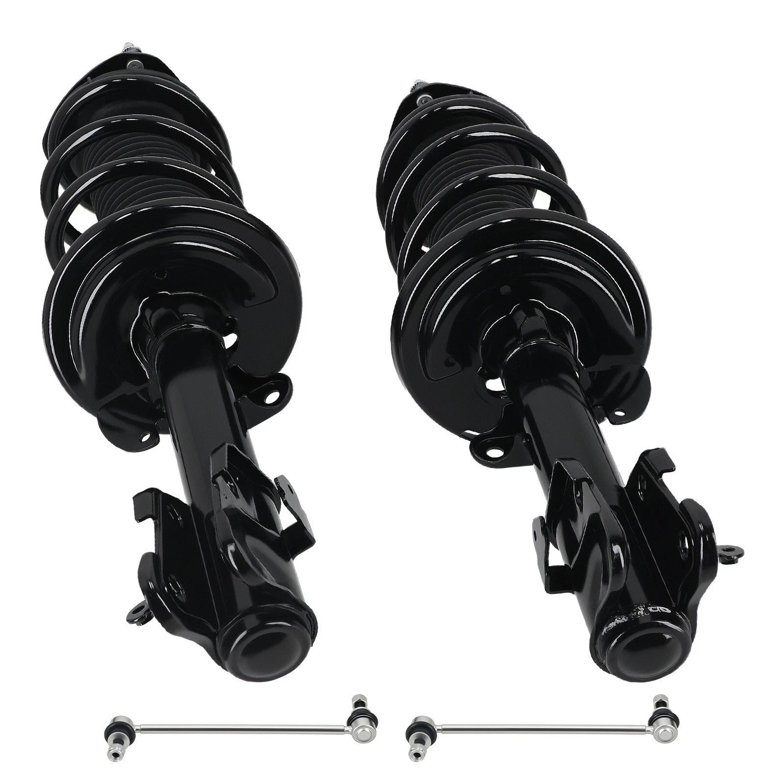 Set of 4 Front Complete Spring Struts & Sway Bar Links for Acura MDX/ZDX (2007–2013)
