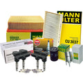 Set of 4 Mann Filters & 4 NGK G-Power Spark Plugs for Audi AMB