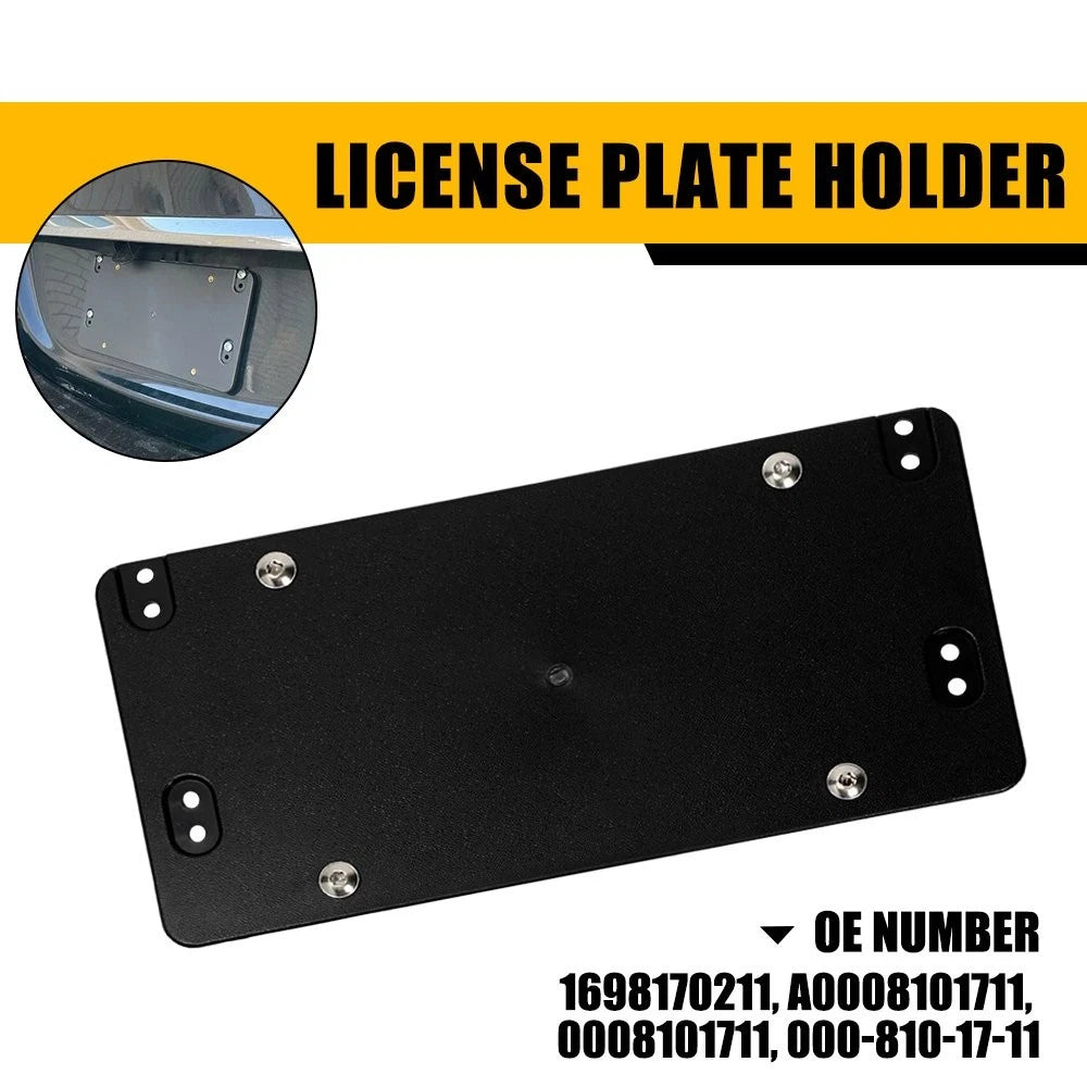 Rear License Plate Bracket for Mercedes-Benz (w/Bolts Screws)