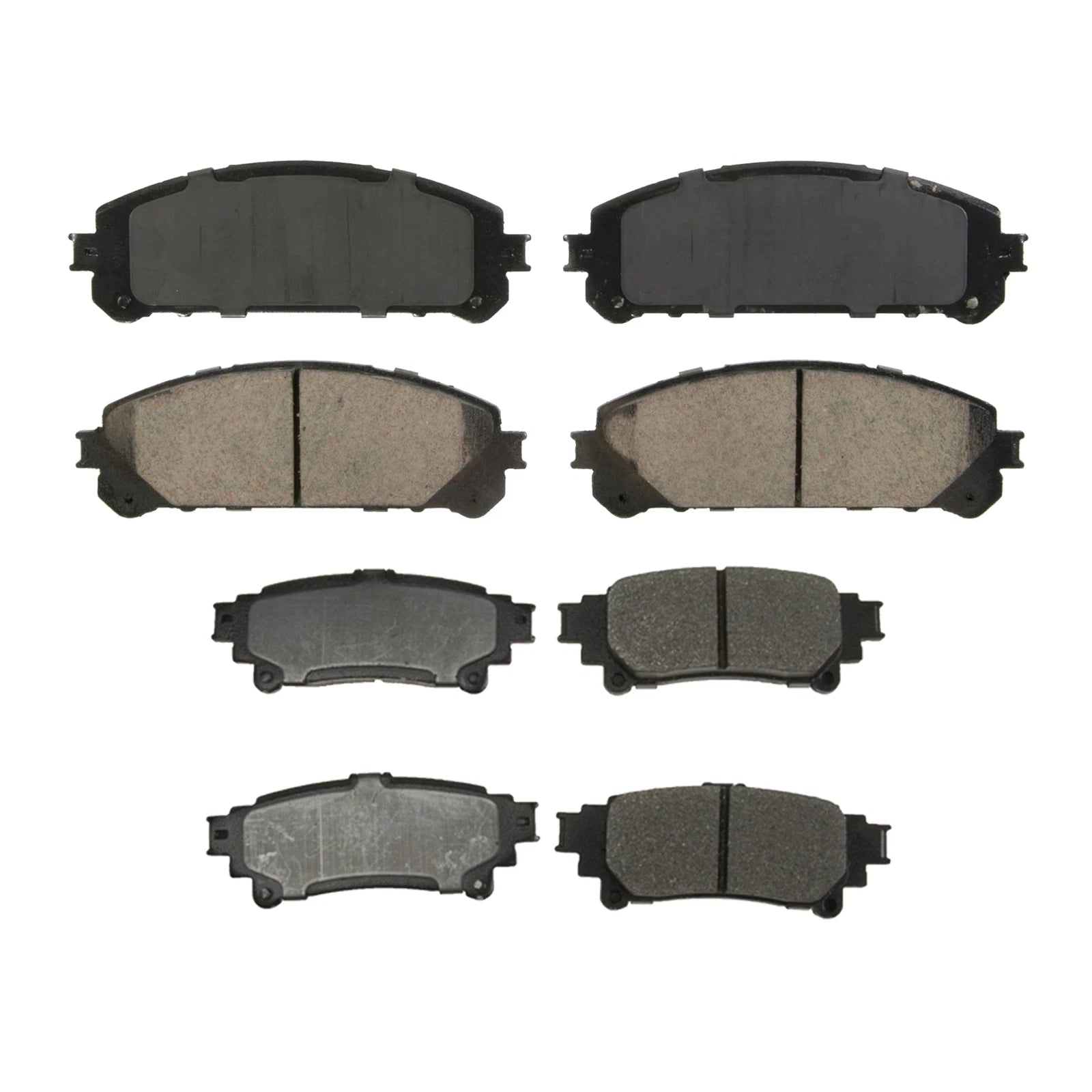 Set of 4 Brake Pads for Toyota Highlander Sienna Lexus RX350 (2001–2023)