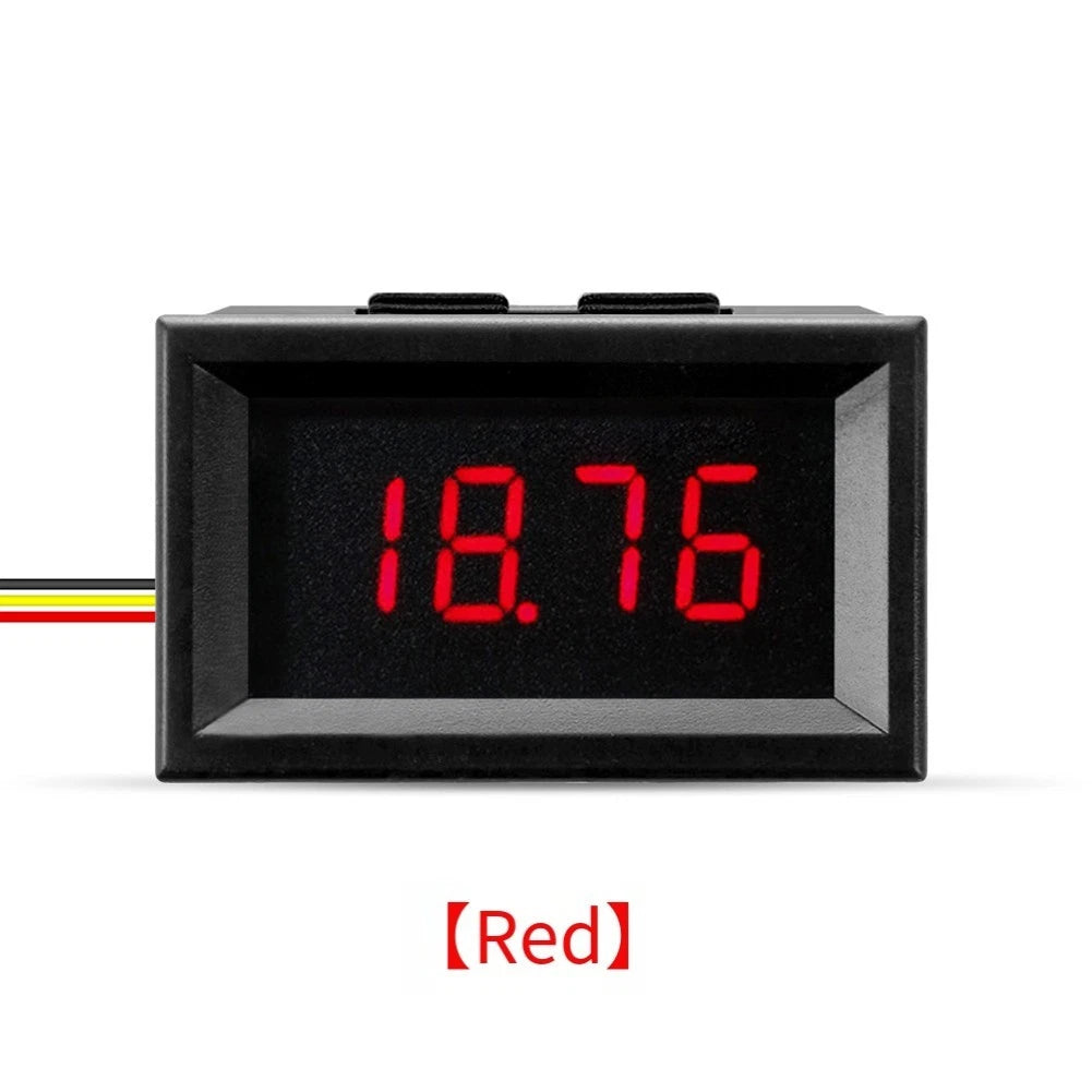 3-Wire Digital Voltmeter DC 036 Inch 4 Digit LED Voltage Tester (Universal)
