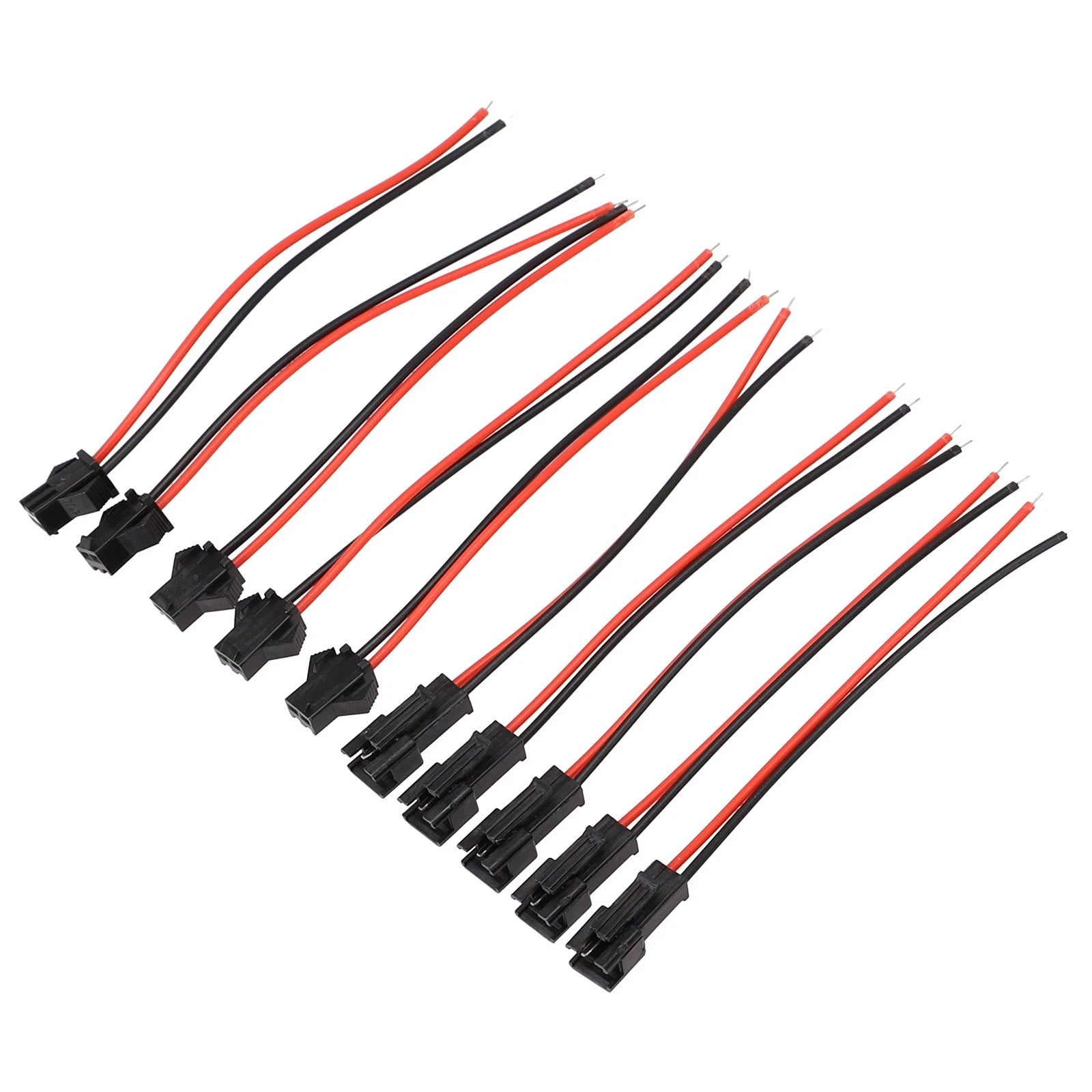 10PCS SM 2P Connector Cables for Automotive Wire Adapter