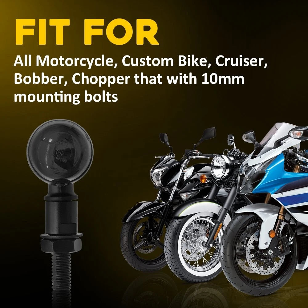 2X LED Bullet Turn Signals for Motorcycle (Universal)