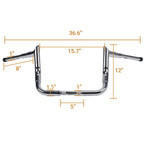 12" Meathook APE Hanger Handlebar for Harley Street Electra Glide (1982–2022)